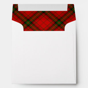 MacDougall tartan red green plaid Envelope