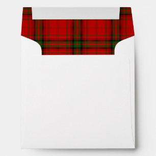 MacDougall tartan red green plaid Envelope