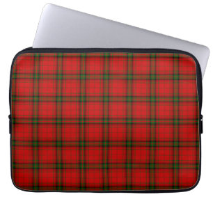 MacDougall tartan red green plaid Laptop Sleeve
