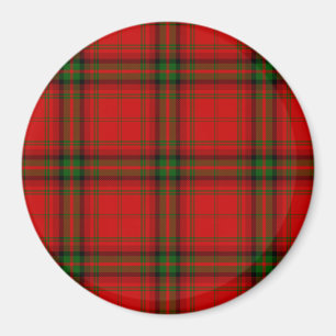 MacDougall tartan red green plaid Magnet