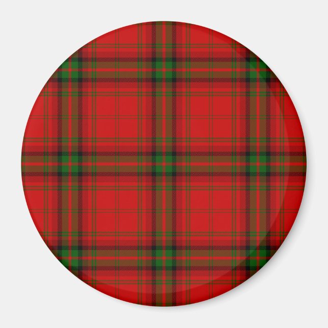 MacDougall tartan red green plaid Magnet (Front)