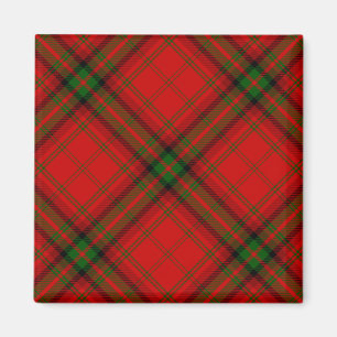 MacDougall tartan red green plaid Magnet