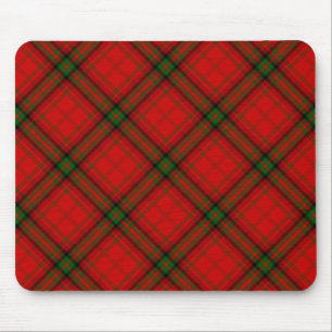 MacDougall tartan red green plaid Mouse Mat