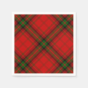 MacDougall tartan red green plaid Napkin
