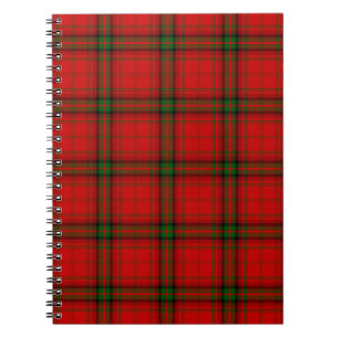 MacDougall tartan red green plaid Notebook