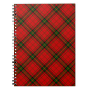 MacDougall tartan red green plaid Notebook