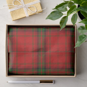 MacDougall tartan red green plaid Tissue Paper