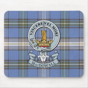 MacDowall Crest + Tartan Mouse Pad