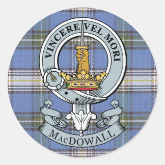 MacDowall Crest + Tartan Sticker Pack