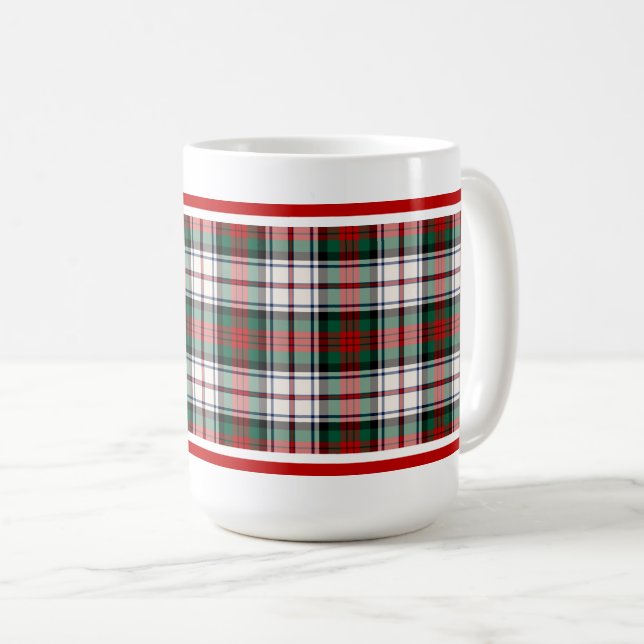 MacDuff Clan Dress Tartan Scottish Plaid Coffee Mug (Front Right)
