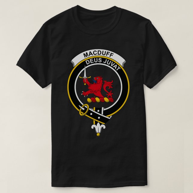 MacDuff Crest Tartan Clan Scottish Clan T-Shirt (Design Front)