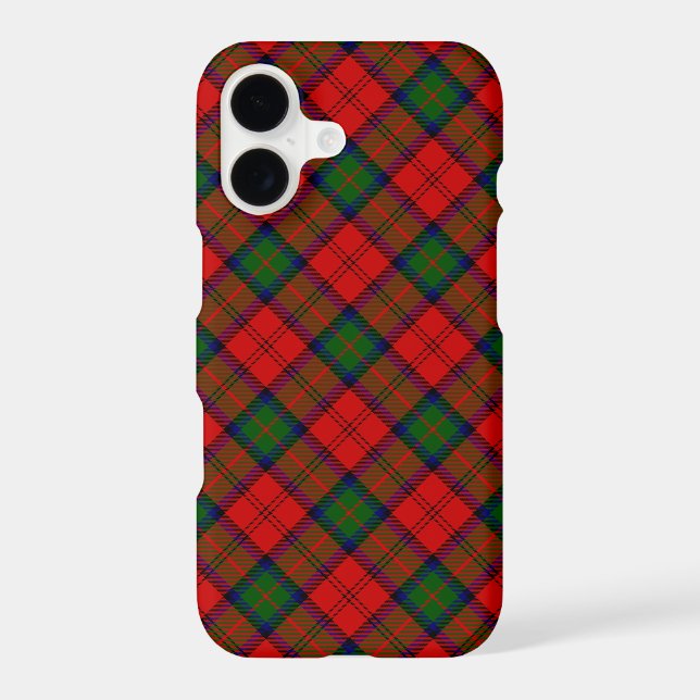 MacDuff tartan red green plaid iPhone Case (Back)