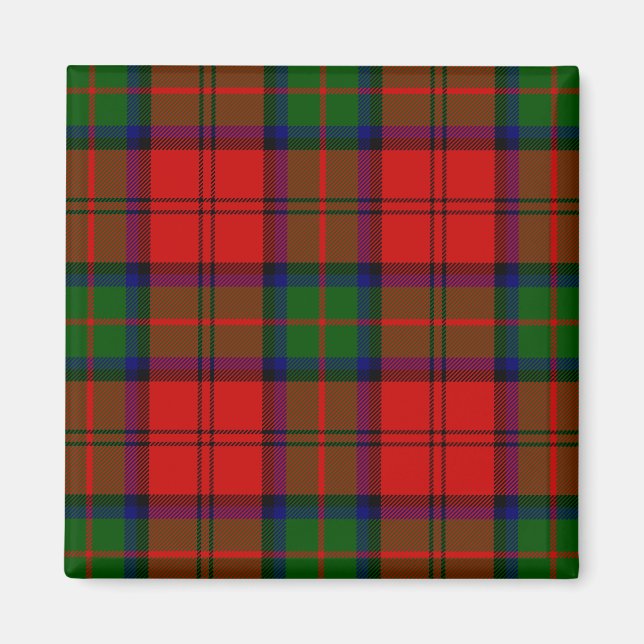 MacDuff tartan red green plaid Magnet (Front)
