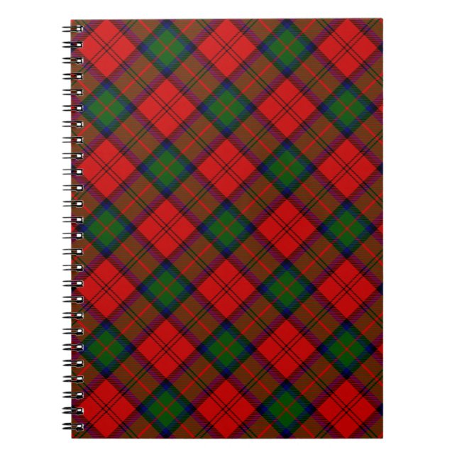 MacDuff tartan red green plaid Notebook (Front)