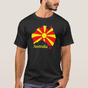 Macedonia Australia Map T-Shirt