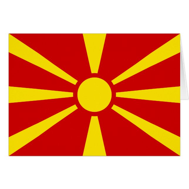 Macedonia Flag (Front Horizontal)