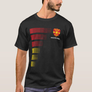 Macedonia Flag Emblem Patriotic Macedonia National T-Shirt