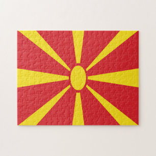 Macedonia Flag Jigsaw Puzzle