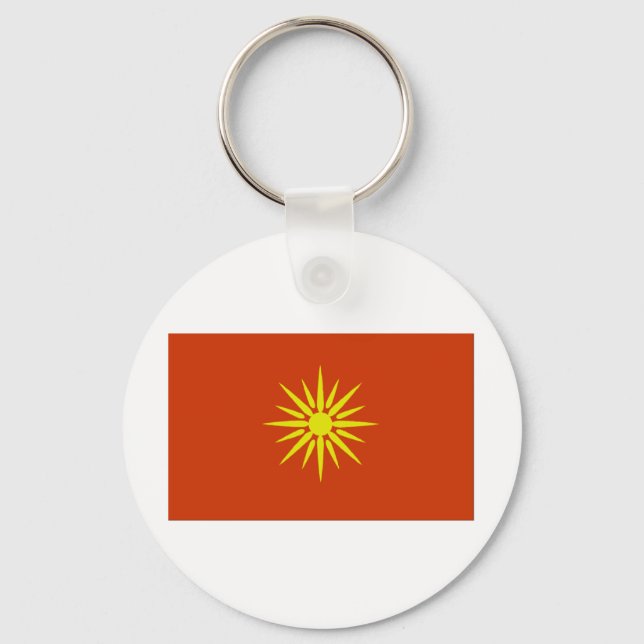 Macedonia Flag Key Ring (Front)