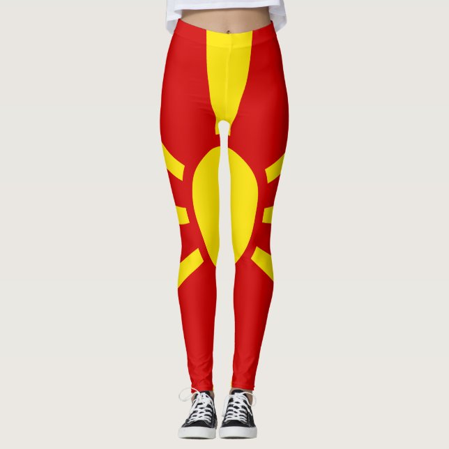 Macedonia flag leggings (Front)