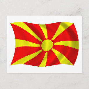 Macedonia Flag Postcard