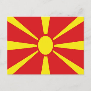 Macedonia Flag Postcard