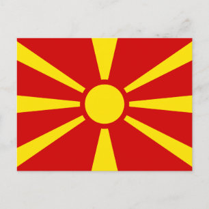 Macedonia Flag Postcard