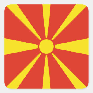 Macedonia Flag Sticker