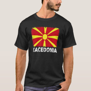Macedonia Flag   Support Macedonian People Women M T-Shirt
