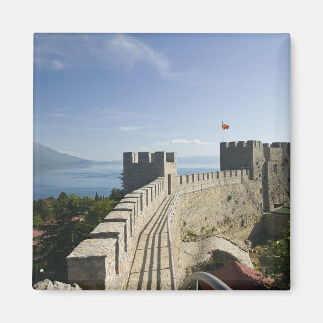 MACEDONIA, Ohrid. Car Samoil's Castle - Castle Magnet (Front)