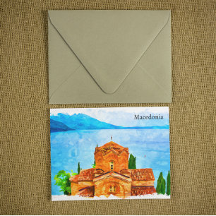 Macedonia Panorama Travel Postcard