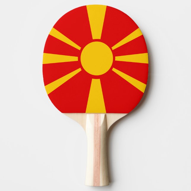 Macedonia Ping Pong Paddle (Front)