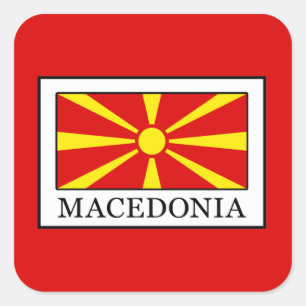Macedonia Square Sticker