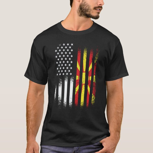 Macedonian American Heritage Month Macedonia Patri T-Shirt (Front)