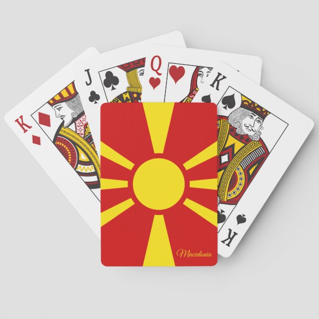Macedonian Flag Games, Macedonia Playing Cards (Back)