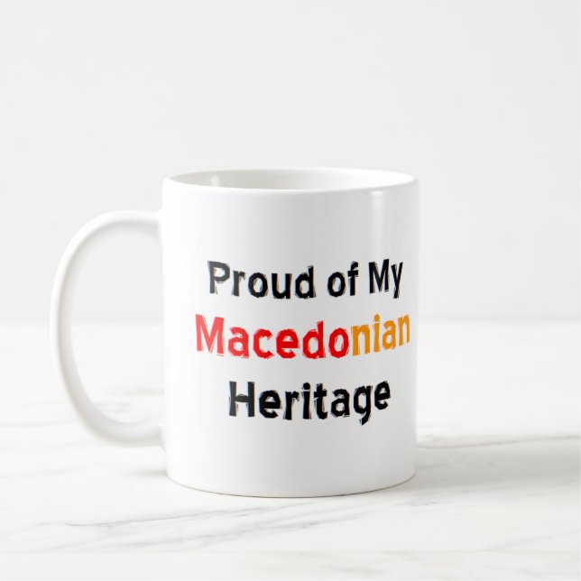 macedonian heritage coffee mug (Left)