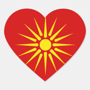 Macedonian Sun Sticker