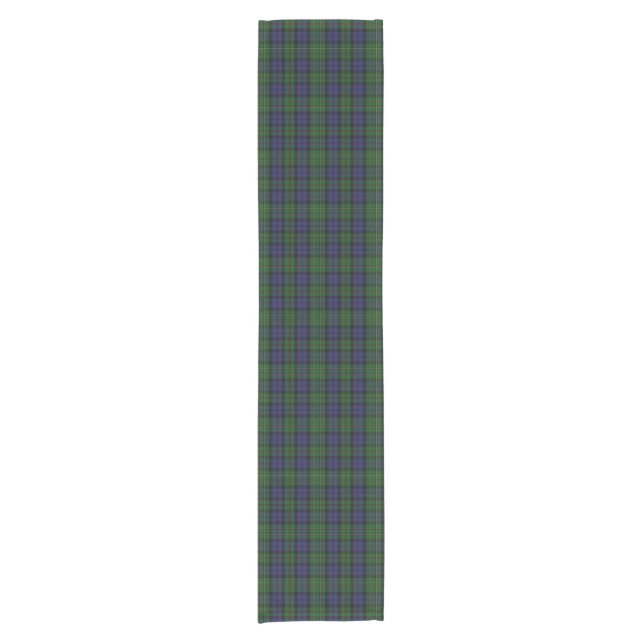 MacEwen Clan Tartan Plaid Table Runner (Front)