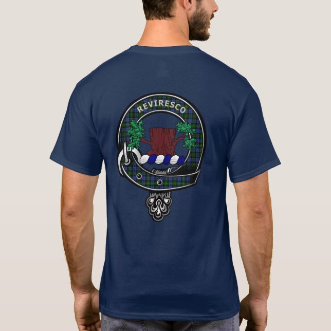 MacEwen Tartan Clan Badge T-Shirt (Back)