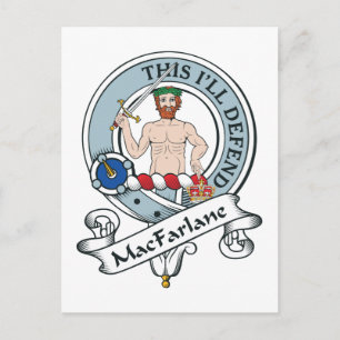 MacFarlane Clan Badge Postcard