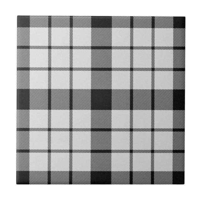 MacFarlane Clan Hunting Tartan Plaid Pattern Tile (Front)