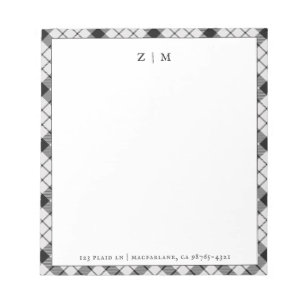 MacFarlane Clan Tartan Plaid Pattern Notepad