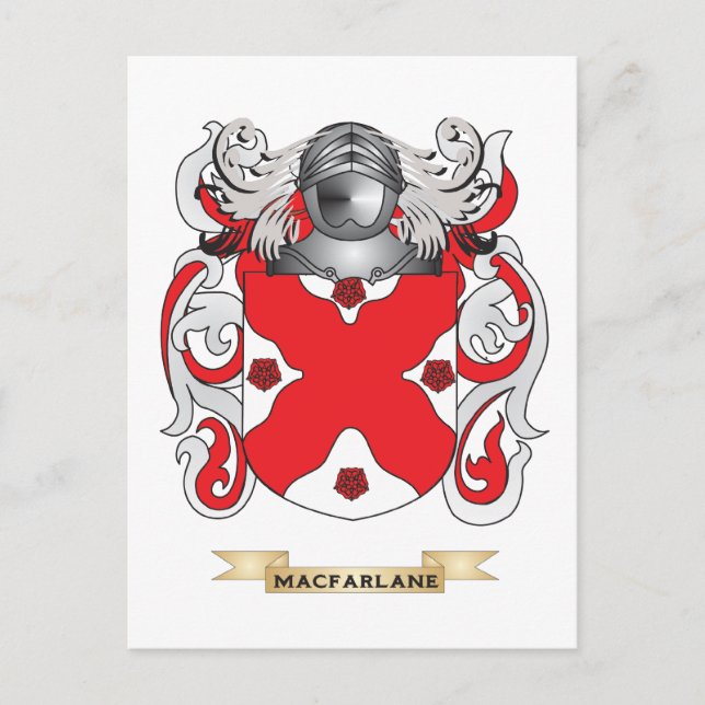 MacFarlane Coat of Arms (Family Crest) Postcard (Front)