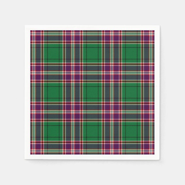 MacFarlane Hunting Tartan Print Napkin (Front)