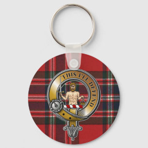 MacFarlane Tartan & Badge Key Ring