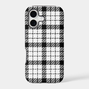 MacFarlane tartan black white plaid