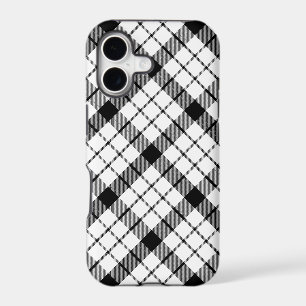 MacFarlane tartan black white plaid