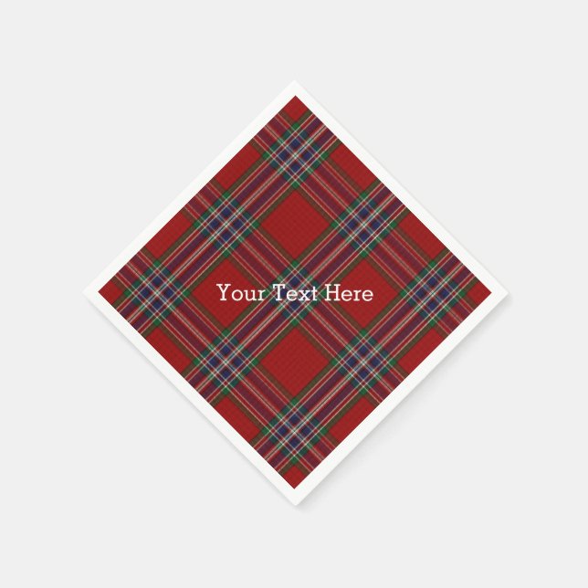 MacFarlane Tartan Plaid Paper Napkins (Corner)