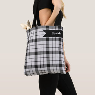 MacFarlane Tartan Plaid Pattern Red Tote Bag