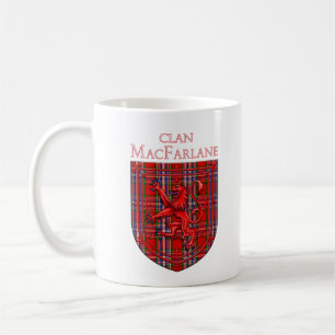 MacFarlane Tartan Scottish Plaid Lion Rampant Coffee Mug